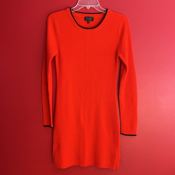Rag & Bone Red Cashmere Sweater Dress - Picture 7 of 7